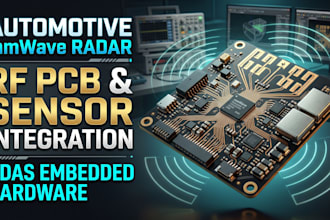 design automotive mmware radar pcb with rf layout and sensor integration