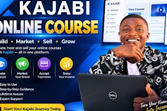set up kajabi online course kajabi VA kajabi landing page kajabi website