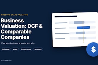 value your business with a dcf and comparable companies analysis