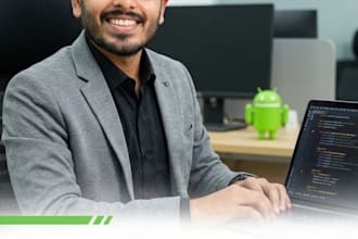 develop a modern android application in kotlin using android studio