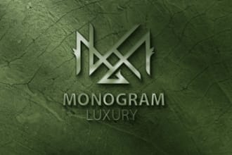 design awesome monogram logo with initials letter