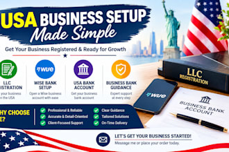 create US business bank for USA llc owner USA llc registration usa bank creation