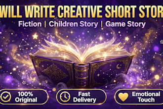 write creative short story, fiction story, children story
