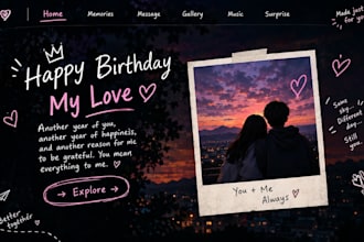create a personalized birthday website