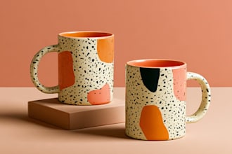 make amazing typography and custom coffee mug design