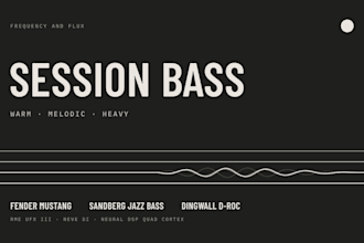 record custom bass for alternative songs, from singer songwriter to experimental
