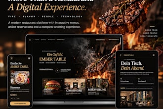 build a modern restaurant website with online ordering