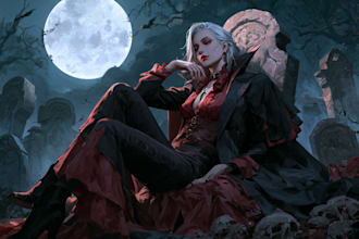 draw horror character illustration