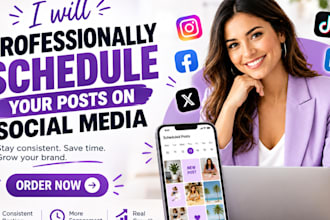 professionally schedule your posts on social media