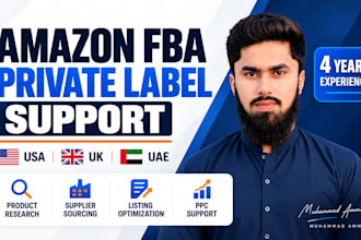 support your amazon fba private label research and sourcing