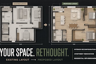 do interior reconfiguration,home apartment renovation, residential refurbishment