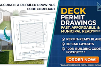 create deck permit drawings