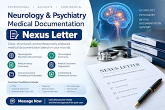 organize and format medical records into professional document