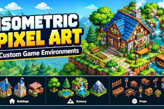 create isometric pixel art for your 2d game environment