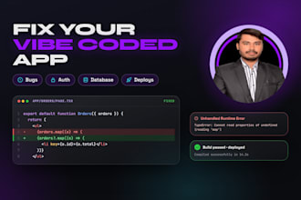 fix vibe code bugs in your lovable, bolt, cursor or next js app