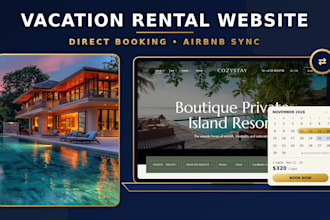 build a vacation rental website with direct booking and airbnb sync