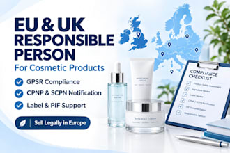 be your eu and UK responsible person for cosmetics gpsr compliance