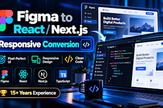 figma to vue js react or next js responsive pages