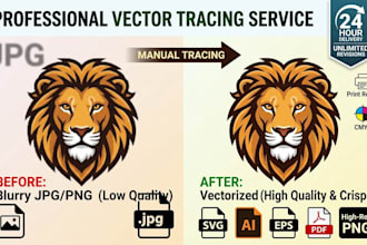 convert logo or image to high quality vector svg ai eps