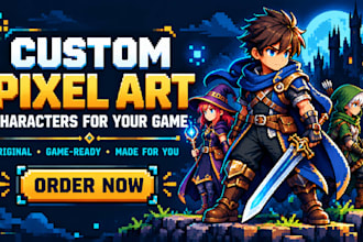 create custom pixel art characters for video games