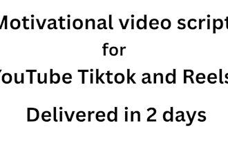 write a motivational video script