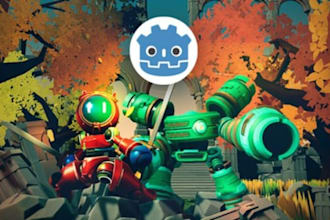 create 3d game assets, level design and godot environment