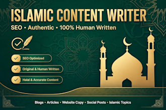 write SEO optimized islamic articles and blog posts