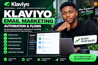 set up klaviyo abandoned cart and welcome email flows for shopify