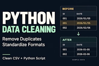 clean process and transform your data using python