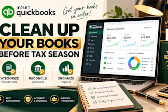clean up quickbooks online before tax season