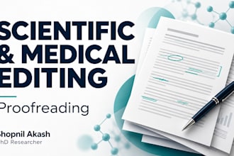 edit and proofread your scientific or medical manuscript