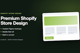 design and develop a premium shopify store website