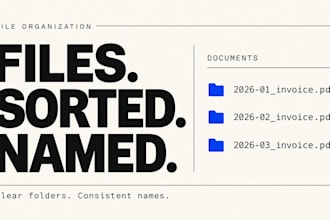 rename and organize your documents into clear folders