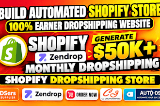 design shopify store build shopify website redesign shopify dropshipping store