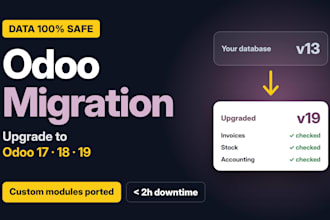 migrate and upgrade your odoo database to odoo 17, 18 or 19