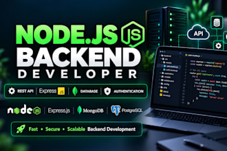 be your node js backend developer for rest API development