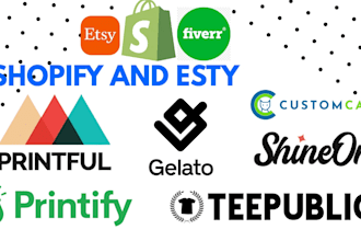 set up an etsy or pod store with printify and printful