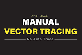manually trace and vectorize any image or artwork