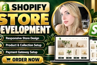 build a shopify store with product and variant setup