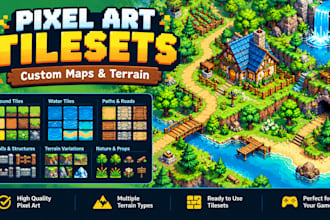 create pixel art tilesets and 2d game maps