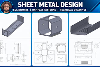 create sheet metal design and drawings