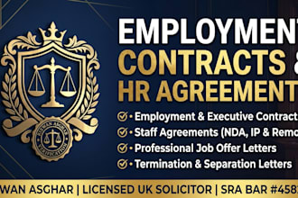 draft a professional job offer letter and employment offer