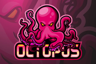 design high quality superb octopus logo