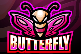 do fantastic wonderful butterfly logo design