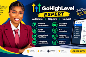 setup gohighlevel CRM, email marketing and automation pipeline ghl