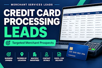 be processing b2b leads generation credit card for merchants