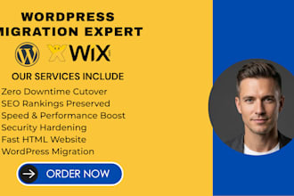 migrate your wordpress site to a fast, secure, static HTML website
