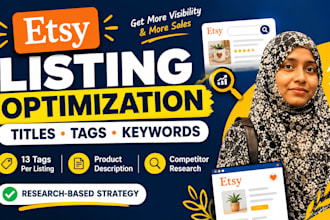 do etsy SEO optimization for etsy listings to improve ranking