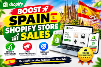 boost spain shopify store sales, shopify promotion, spain shopify marketing