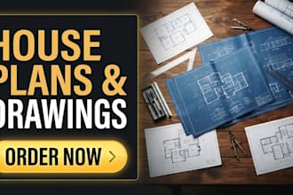 draw residential permit drawings and house plans for city approval